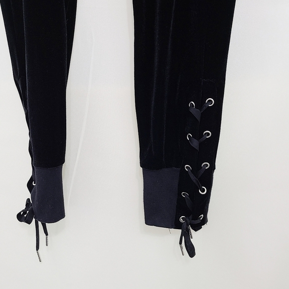 n:Philanthropy Cater black velvet joggers size small - Picture 4 of 8